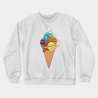 Ice-cream Planet Sci Fi Crewneck Sweatshirt